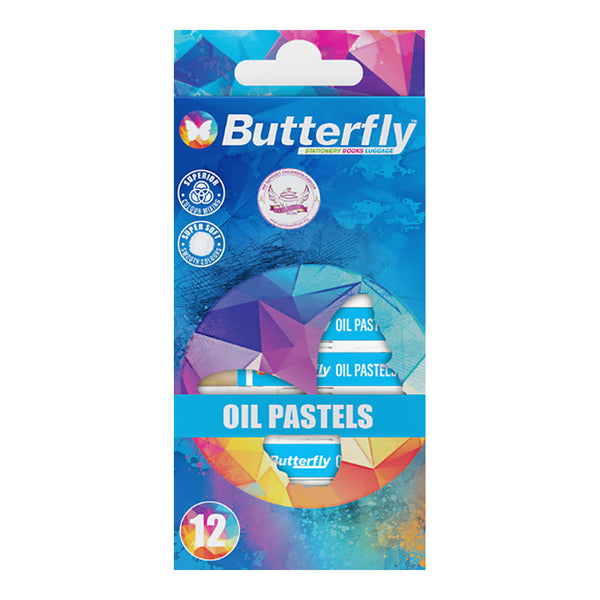 Oil Pastels 12's Butterfly 1