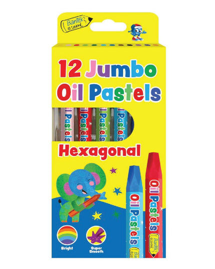 Oil Pastels Jumbo 12's - Bantex 1