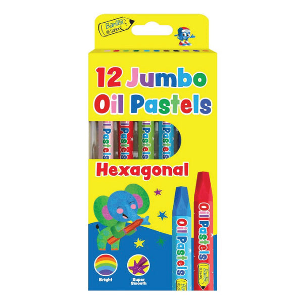 Oil Pastels Jumbo 12's - Bantex 1