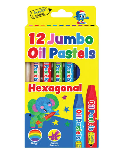 Oil Pastels Jumbo 12's - Bantex 6