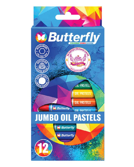 Oil Pastels Jumbo Hexagonal 12's Butterfly 10