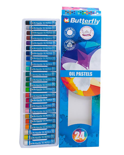 Oil Pastels Jumbo Hexagonal 24's Butterfly 1
