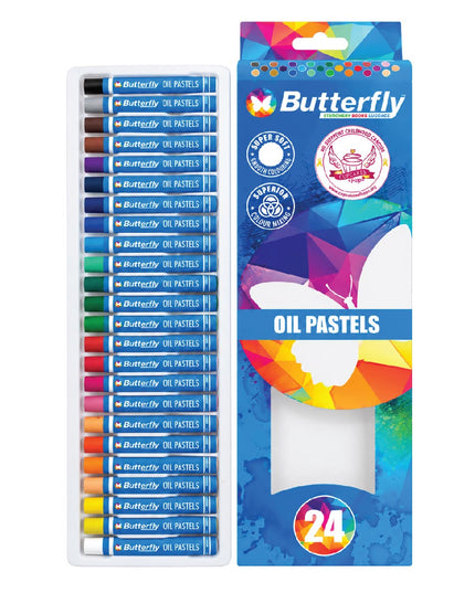 Oil Pastels Jumbo Hexagonal 24's Butterfly 6