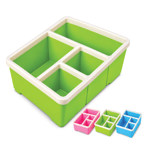 Organiser - 4 Compartment - Green 2