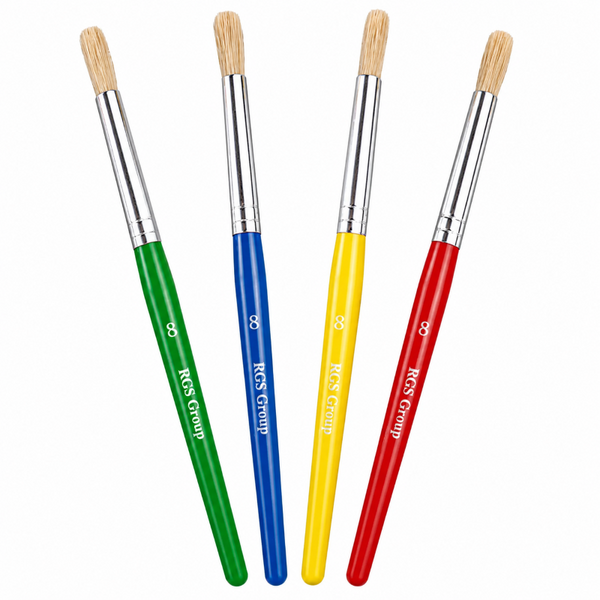 Paint Brushes Round No#8 4 Piece