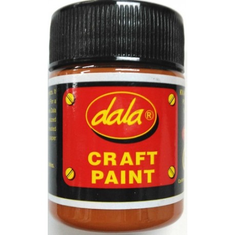 Jar of Dala craft paint Burnt Orange