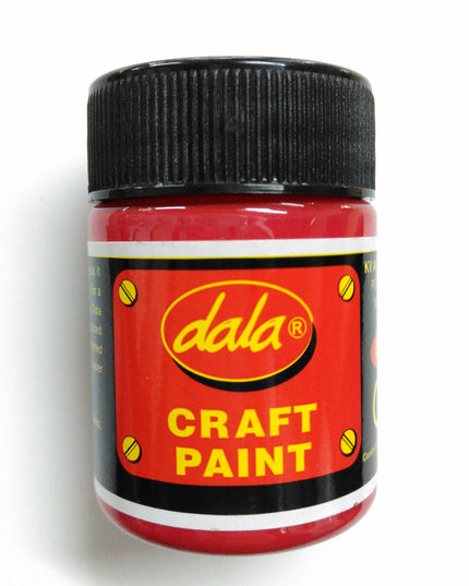 Dala craft paint jar Red