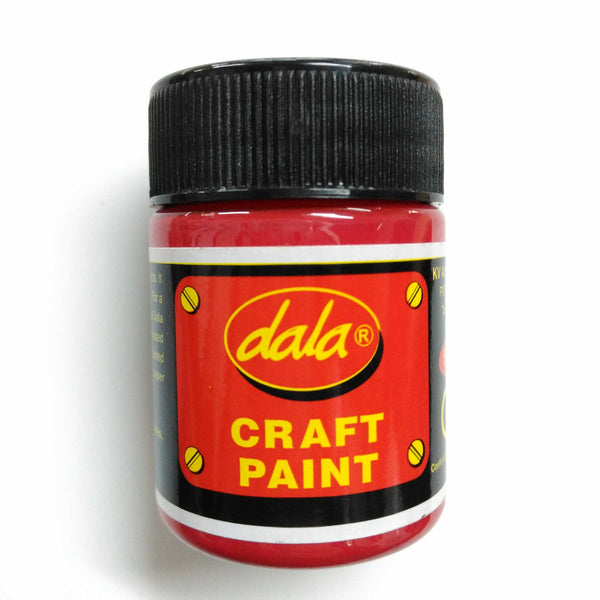 Dala craft paint jar Red