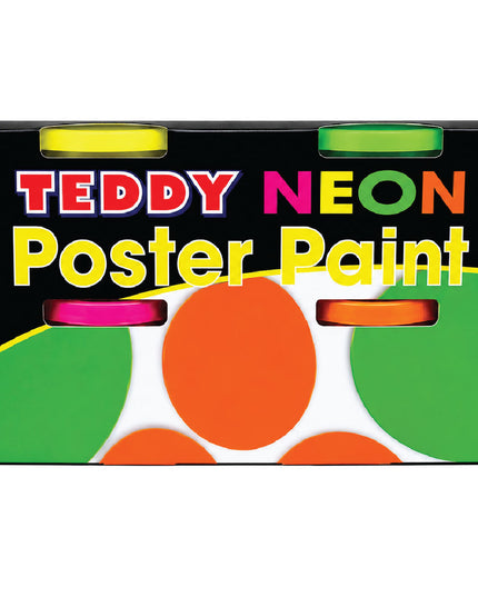 Paint Poster Kit - 4 x 100ml Neon - Teddy Packaging 2