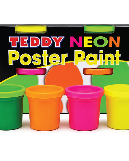 Paint Poster Neon Kit 4 x 100ml - Teddy 1