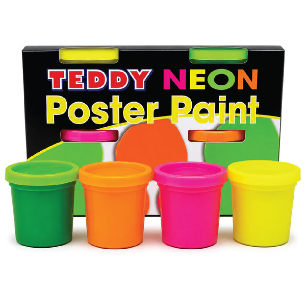 Paint Poster Neon Kit 4 x 100ml - Teddy 1