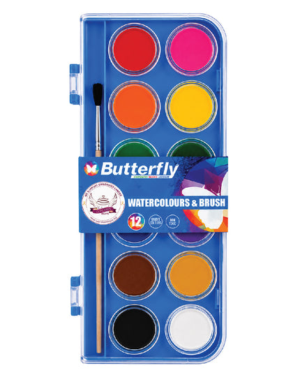 Paint Watercolours 12's - Butterfly 1