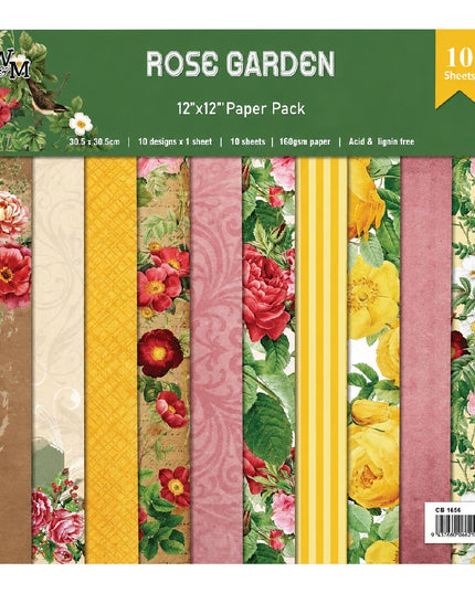 Paper - Scrapbook Sheets 12 Inch - Rose Garden 2