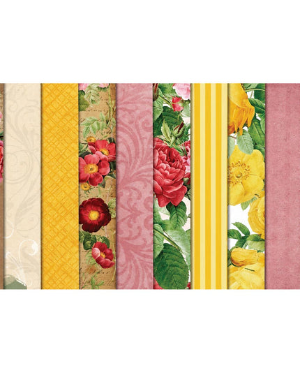Paper - Scrapbook Sheets 12 Inch - Rose Garden 4
