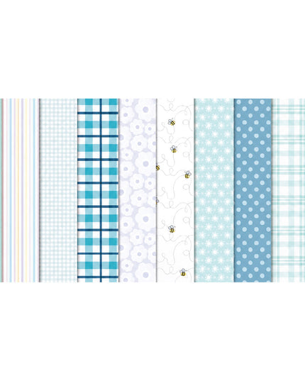 Paper - Scrapbook Sheets 12 Inch - Shades Of Blue 4