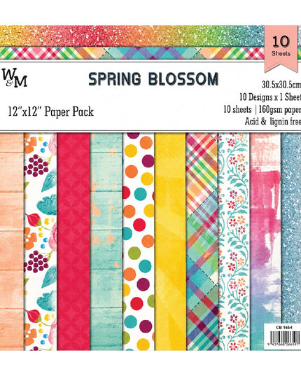 Paper - Scrapbook Sheets 12 Inch - Spring Blossom 2