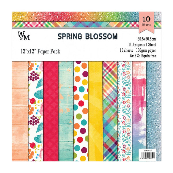 Paper - Scrapbook Sheets 12 Inch - Spring Blossom 2
