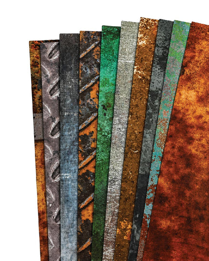 Paper - Scrapbook Sheets 12 Inch - Steel Works 4