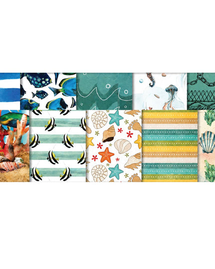 Paper - Scrapbook Sheets 12 Inch - Vitamin Sea 4