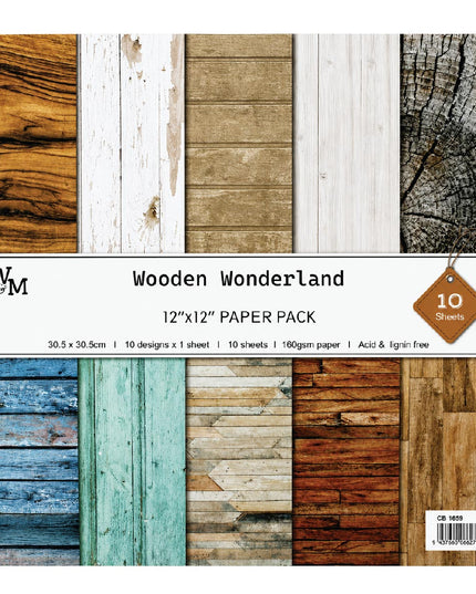 Paper - Scrapbook Sheets 12 Inch - Wooden Wonderland 2