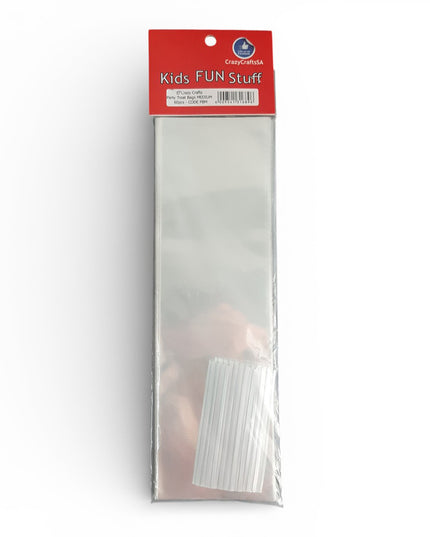 Party Treat Bags With Ties - 60pcs