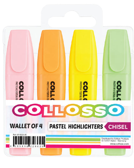 Pastel Highlighters 4's - Collosso 1