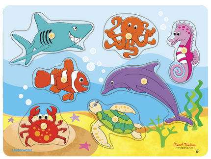 Peg Puzzle Underwater 7 Piece