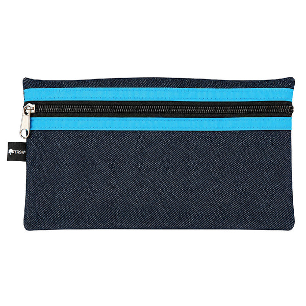 Pencil Bag - Denim 22cm Turquoise 2