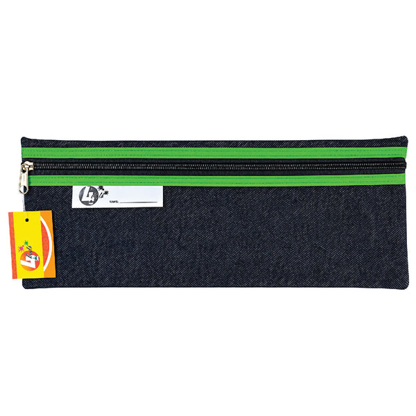 Pencil Bag - Denim 33cm Green 2