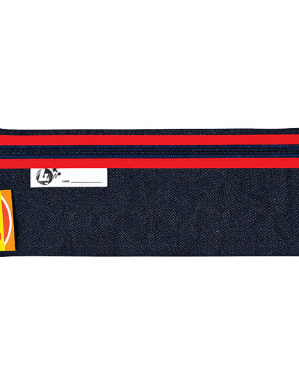 Pencil Bag - Denim 33cm Red 2