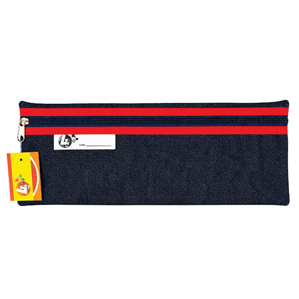 Pencil Bag - Denim 33cm Red 2
