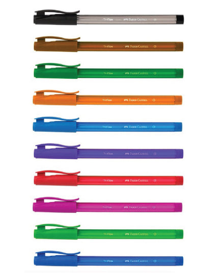 Pens Ballpoint Tri-Flow 10's - Faber-Castell 4