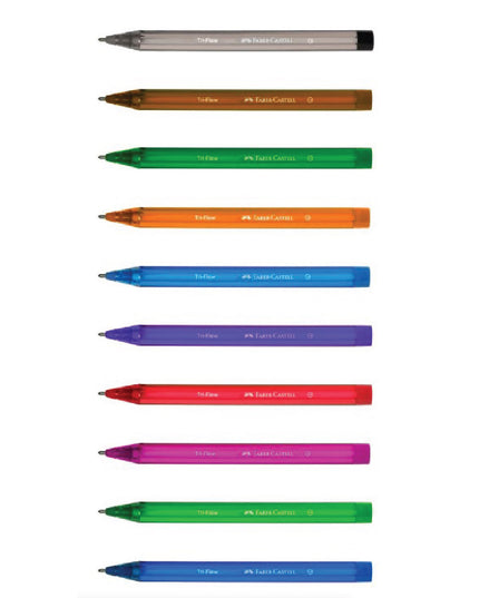Pens Ballpoint Tri-Flow 10's - Faber-Castell 6