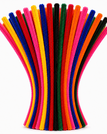 Pipe Cleaners 6mm - 100's Assorted Colours