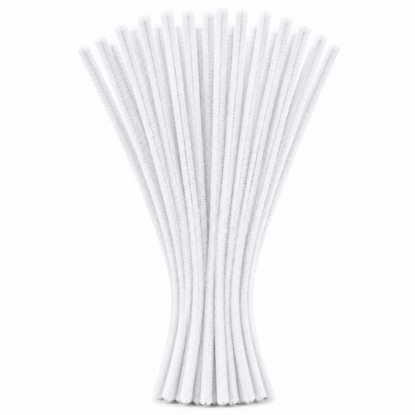 Pipe Cleaners 6mm - 20's White