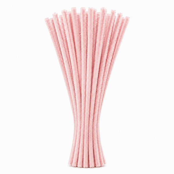 Pipe Cleaners 6mm 20’s Light Pink