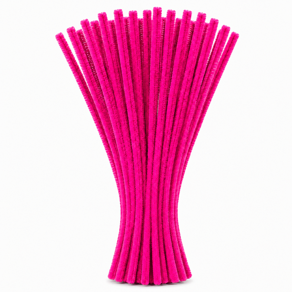 Pipe Cleaners 6mm 20's Pink