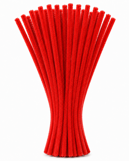 Pipe Cleaners 6mm 20's Red