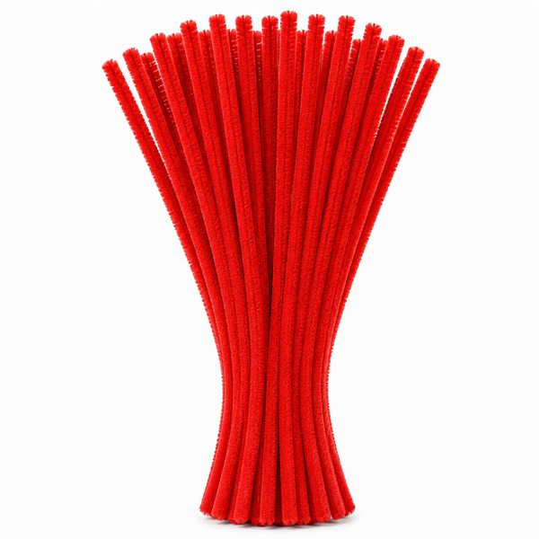 Pipe Cleaners 6mm 20's Red