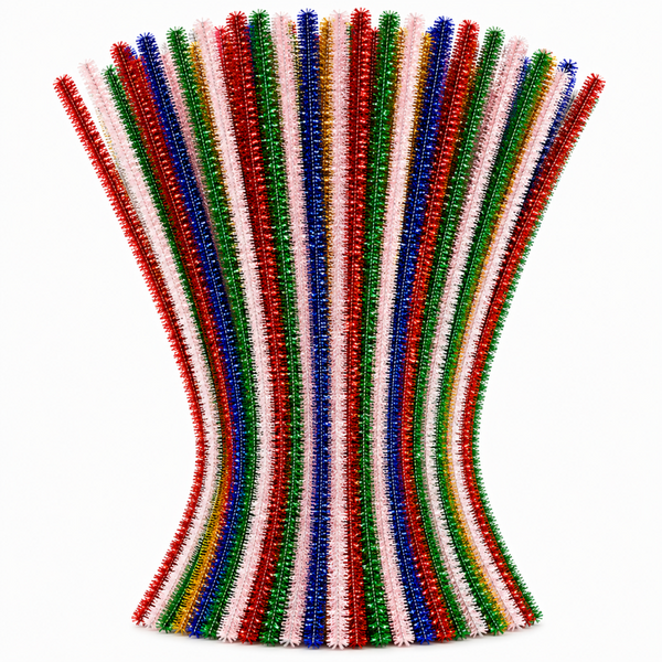 Pipe Cleaners 6mm 50's Assorted Colours Tinsel