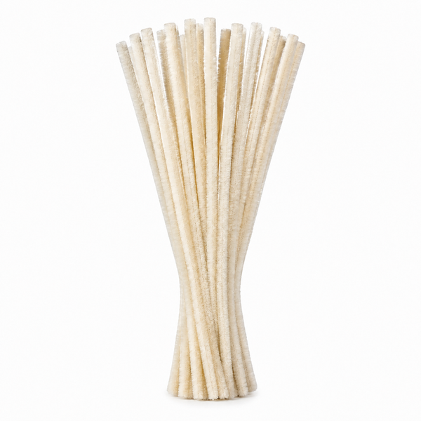 Pipe Cleaners 6mm – 20’s Cream