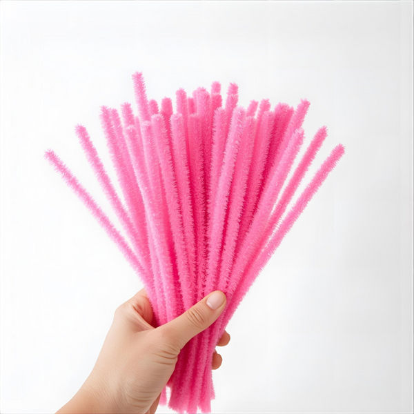 Pipe Cleaners 6mm 20's - Pink