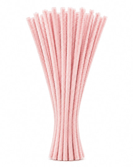Pipe Cleaners 6mm 20’s Light Pink 1