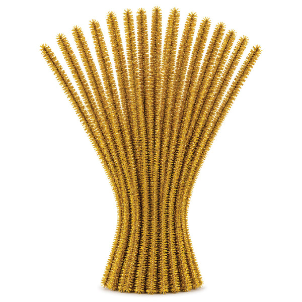 Pipe Cleaners 6mm 20's Tinsel Gold 1