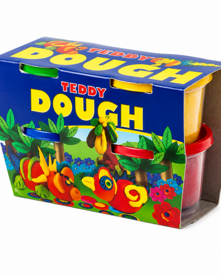Play Dough Clay Kit Teddy 4 x 100g