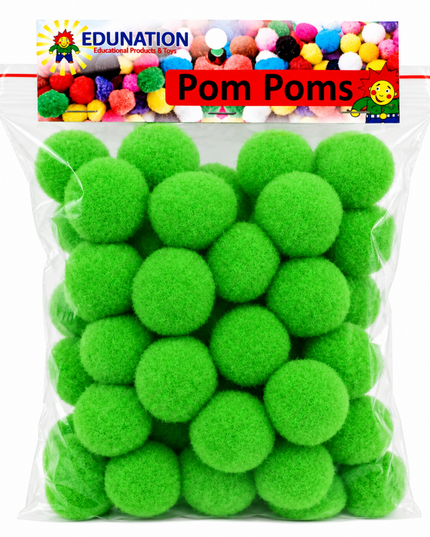 Pom Poms 30mm 50's Bright Green