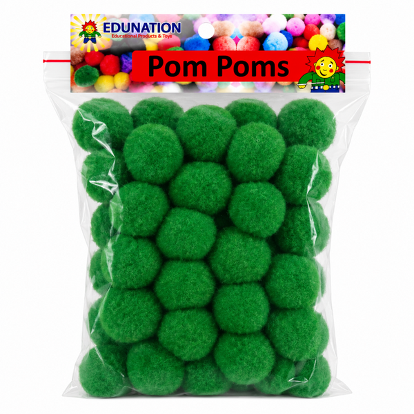 Pom Poms 30mm 50's Emerald Green