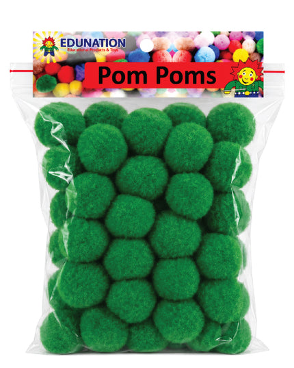 Pom Poms 30mm 50's Emerald Green 1
