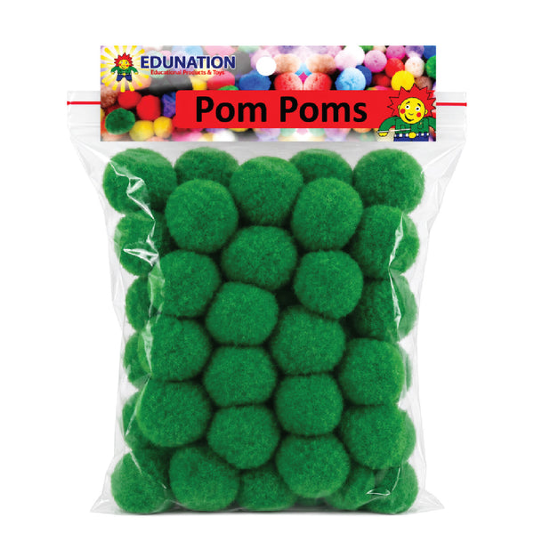 Pom Poms 30mm 50's Emerald Green 1