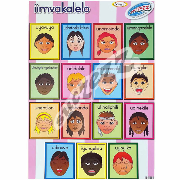 Poster - Iimvakalelo (Feelings and Emotions) - Xhosa